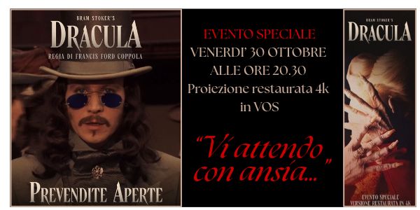 Featured image for ““Dracula di Bram Stoker” versione restaurata 4K”